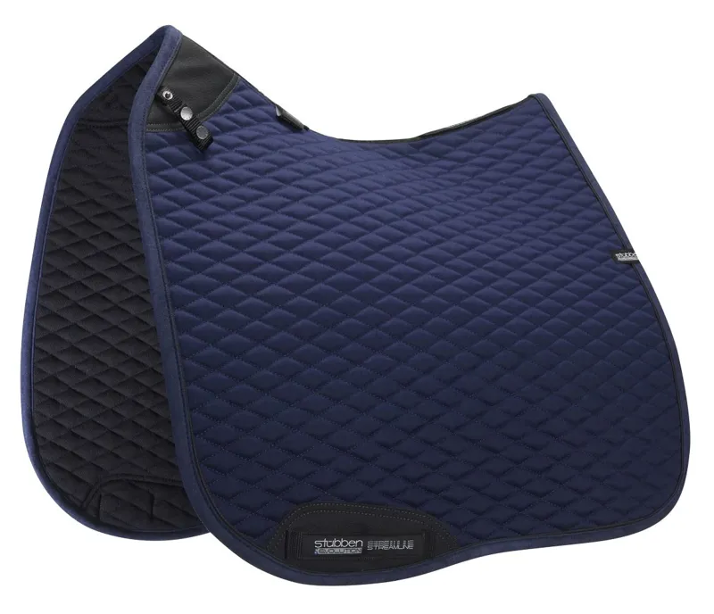 Stubben Streamline Dressage Saddle Pad Blue